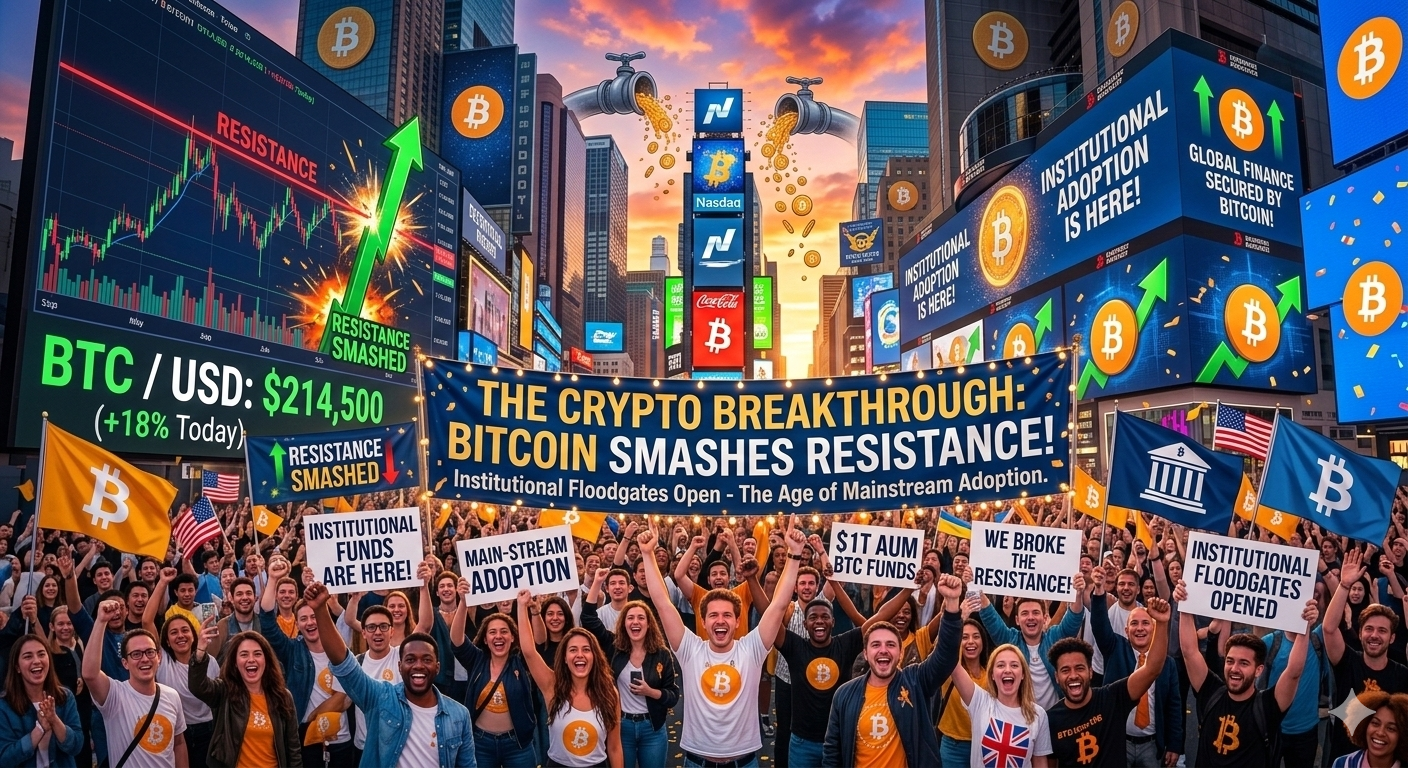 Bitcoin Smashes Resistance as Institutional Floodgates Open